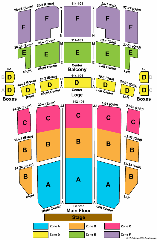 Rochester Auditorium Theatre Seating Chart